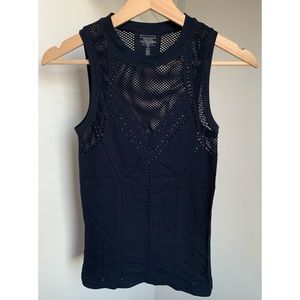 Athleta • XS • Navy Perforated Oxygen Workout Active Tank Top